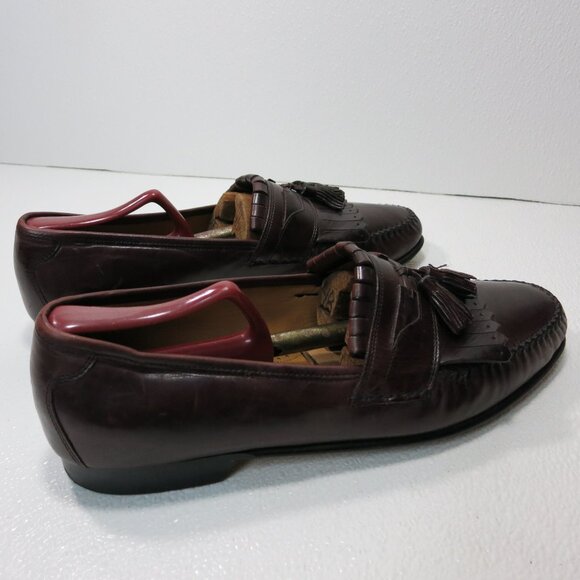 Johnston & Murphy Leather Dress Loafers Shoes Men\'s Footwear Moccasins Sz 10.5 W main image 6